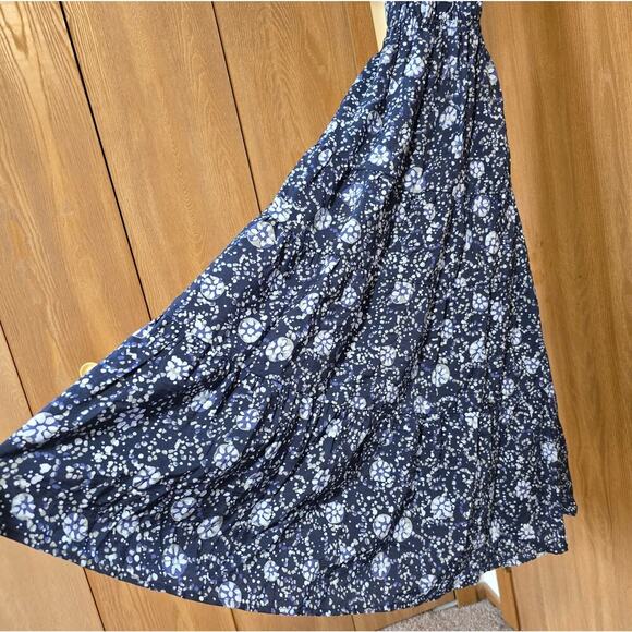 Madewell Cross-Back Halter Midi Medallion Dress - Picture 4 of 12